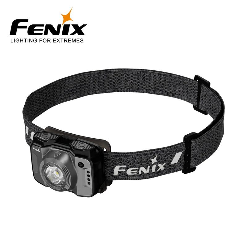 FENIX HL12R v2.0 HODELYKT GRÅ 500lm (hvit og rødt lys)